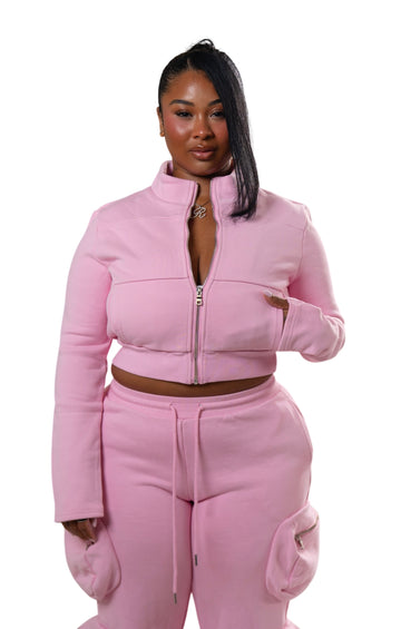 MAKISU CROPPED JACKET - COTTON