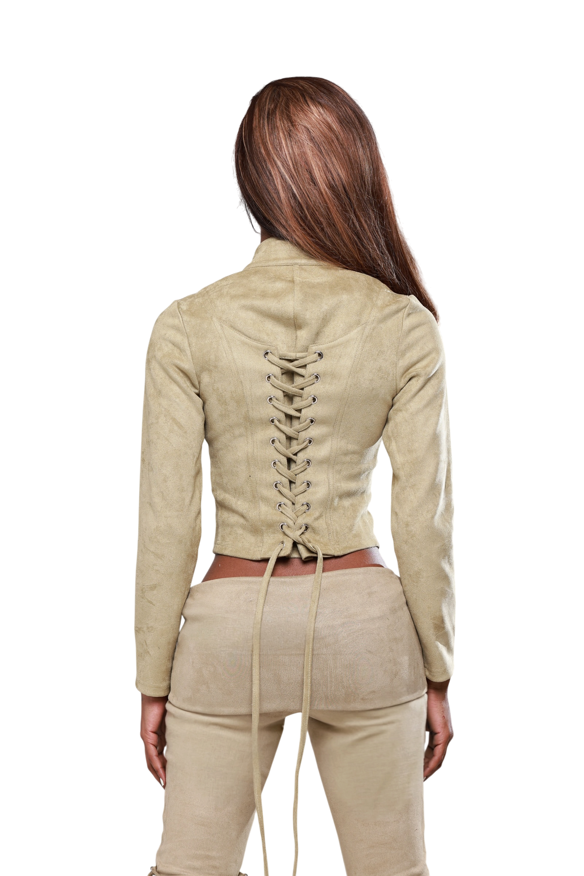 Sculpted Suede Top